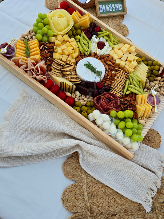 "Corporate" cheese board.