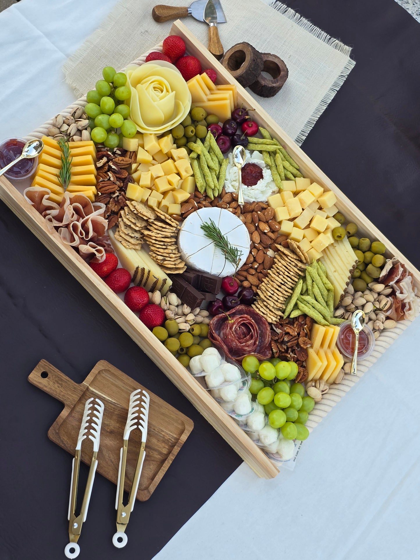 "Corporate" cheese board.