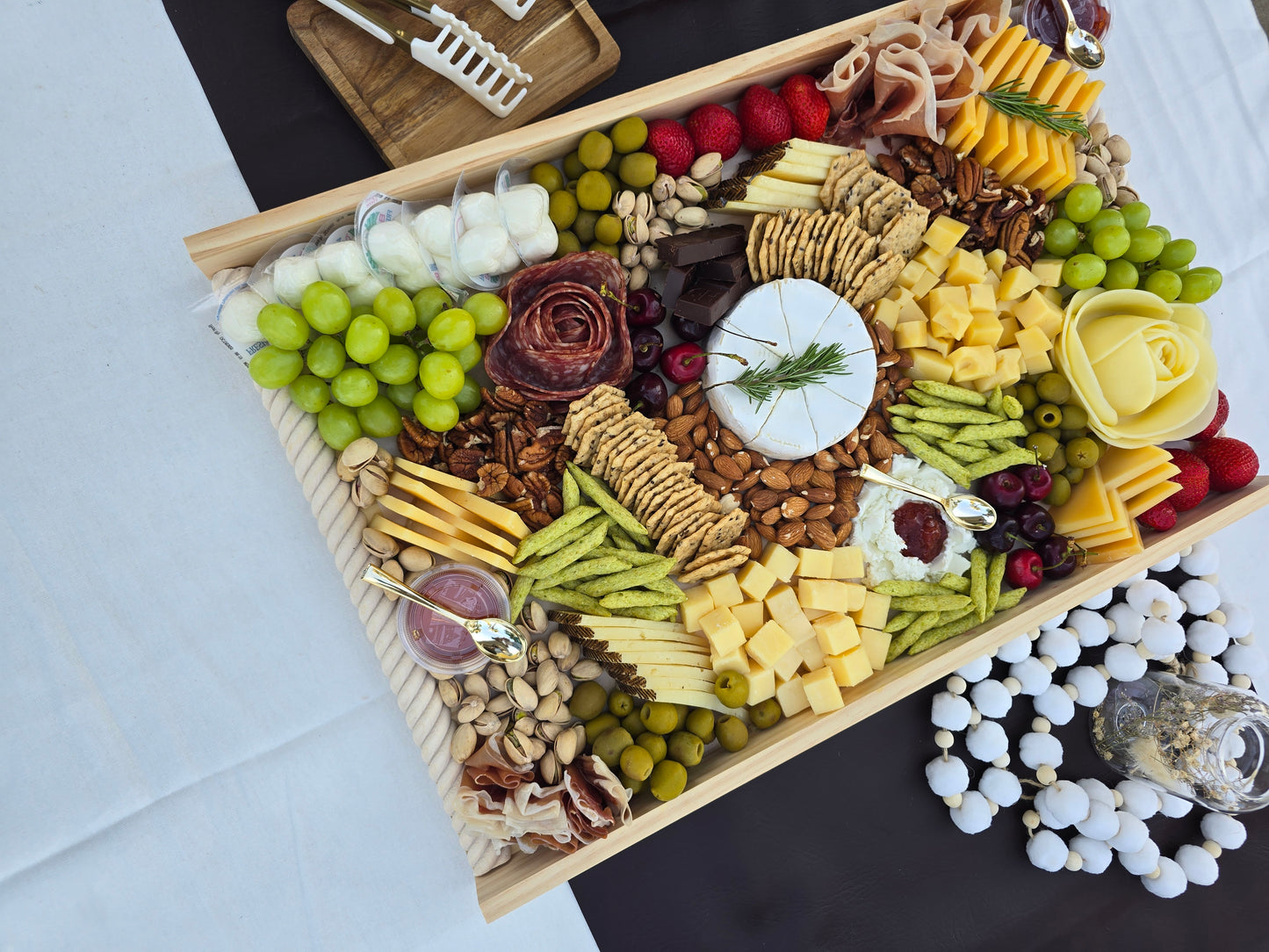 "Corporate" cheese board.